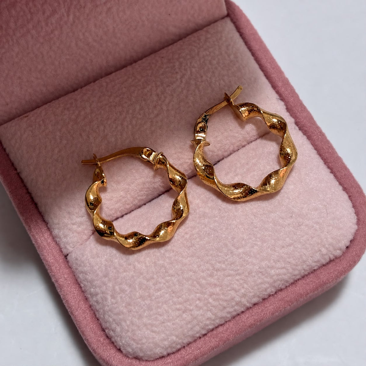 CANDONGAS ENTORCHADAS 2CM ORO AMARILLO COL 18K-1.24GR