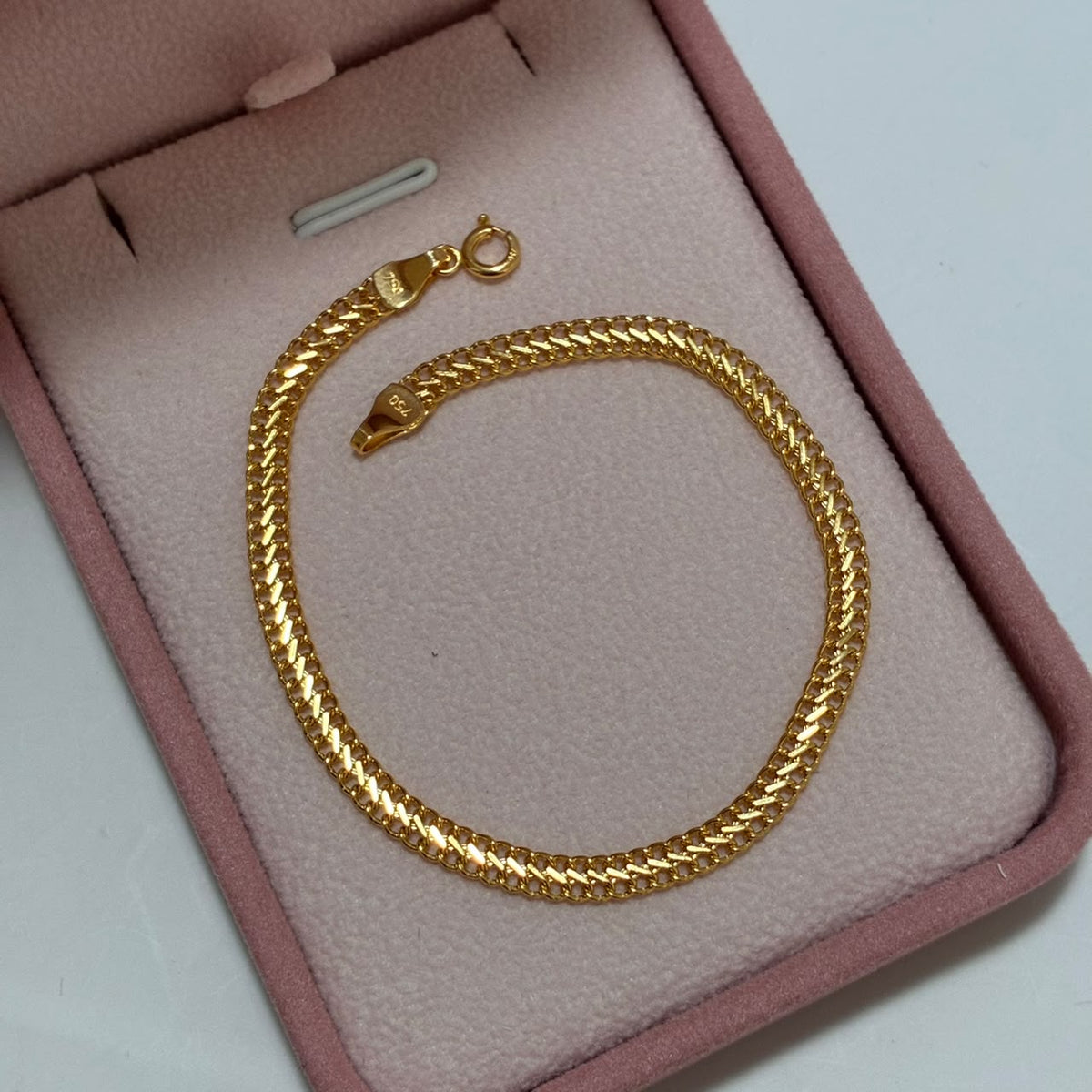 PULSERA SEDUSA 18CM 3.7MM ORO AMARILLO ITALY 18K-2.07GR