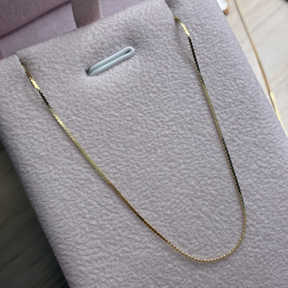 CADENA MINI SERPIENTE 0,8MM ORO AMARILLO ITALY 18K 45CM - 1,08GR