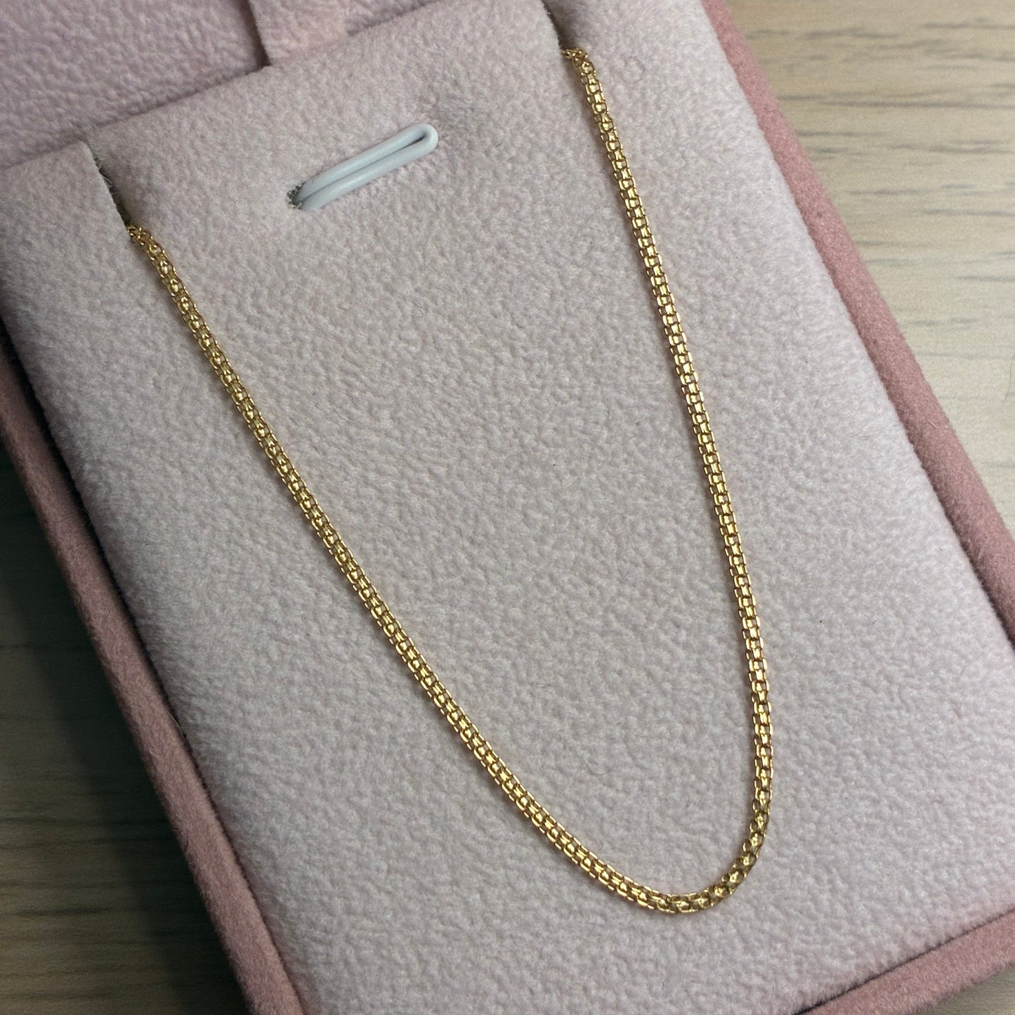 CADENA MINI CHINA 1.5MM ORO AMARILLO ITALY 18K 50CM - 2,77GR