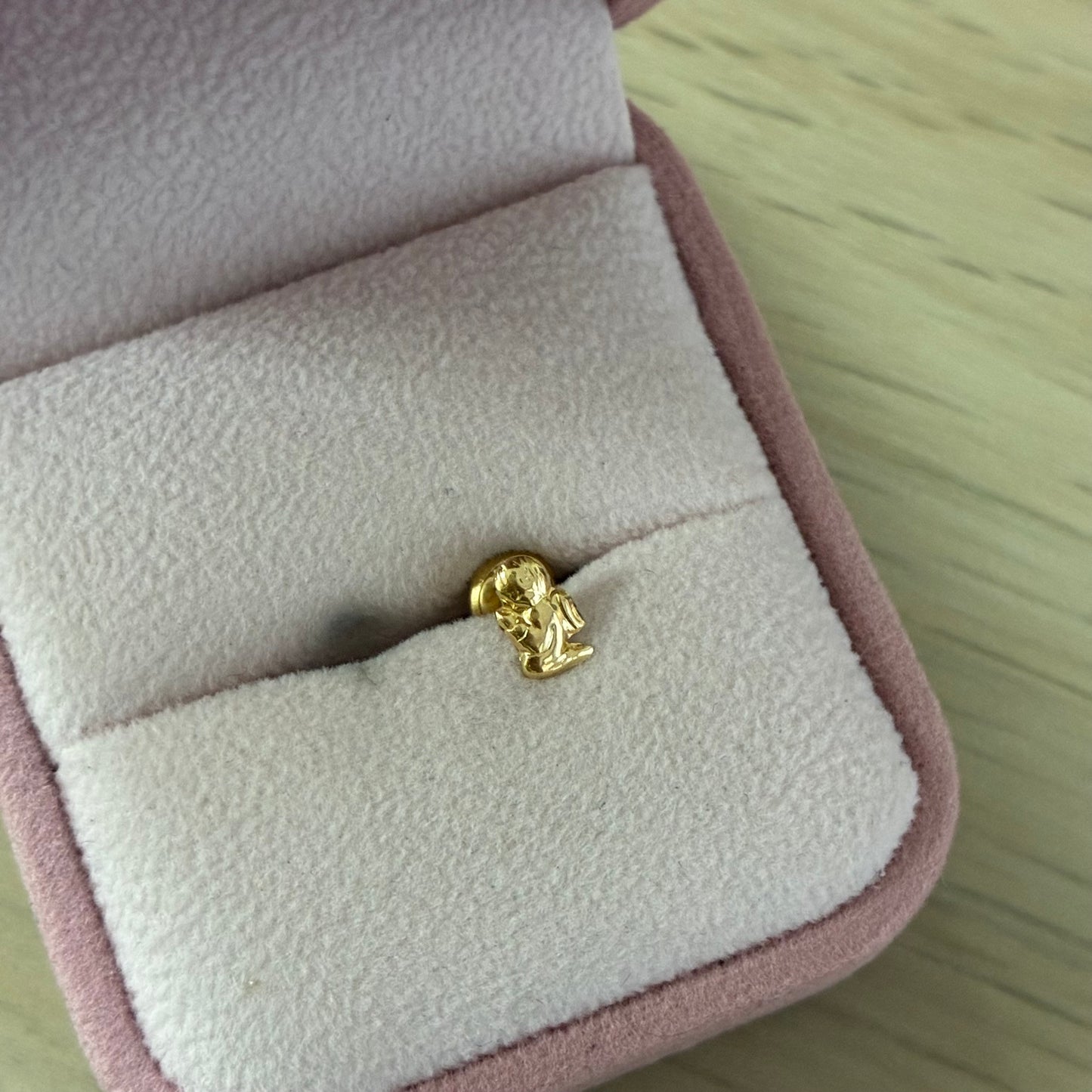 TOPO ANGELITO 7MM ORO AMARILLO COL 18K - 0,3GR *PIERCING*