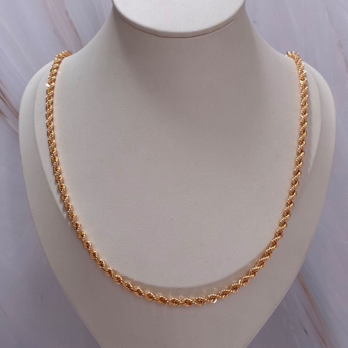CADENA LAZO 60CM 3.9MM ORO AMARILLO ITALY 18K-10.26GR