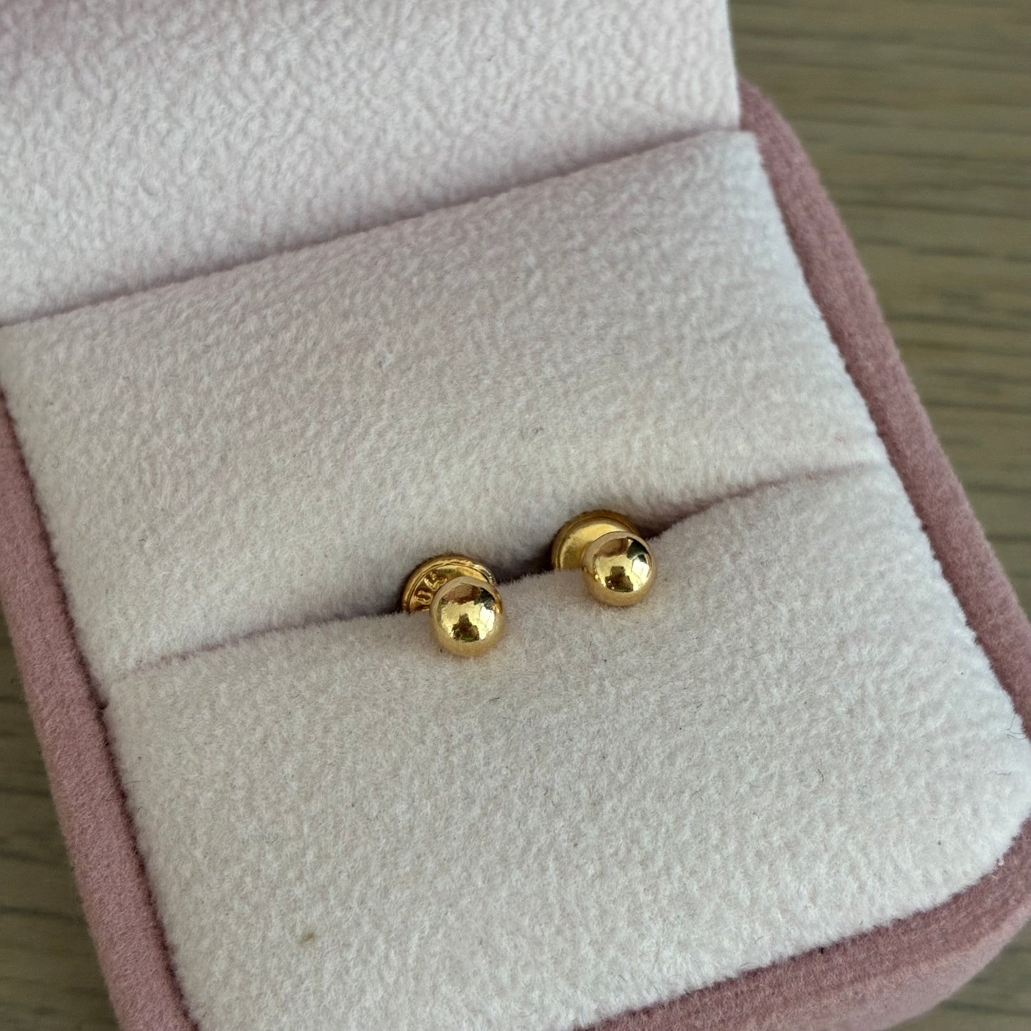 TOPOS BOLA LISA 4MM ORO AMARILLO COL 18K - 0,48GR (NA)