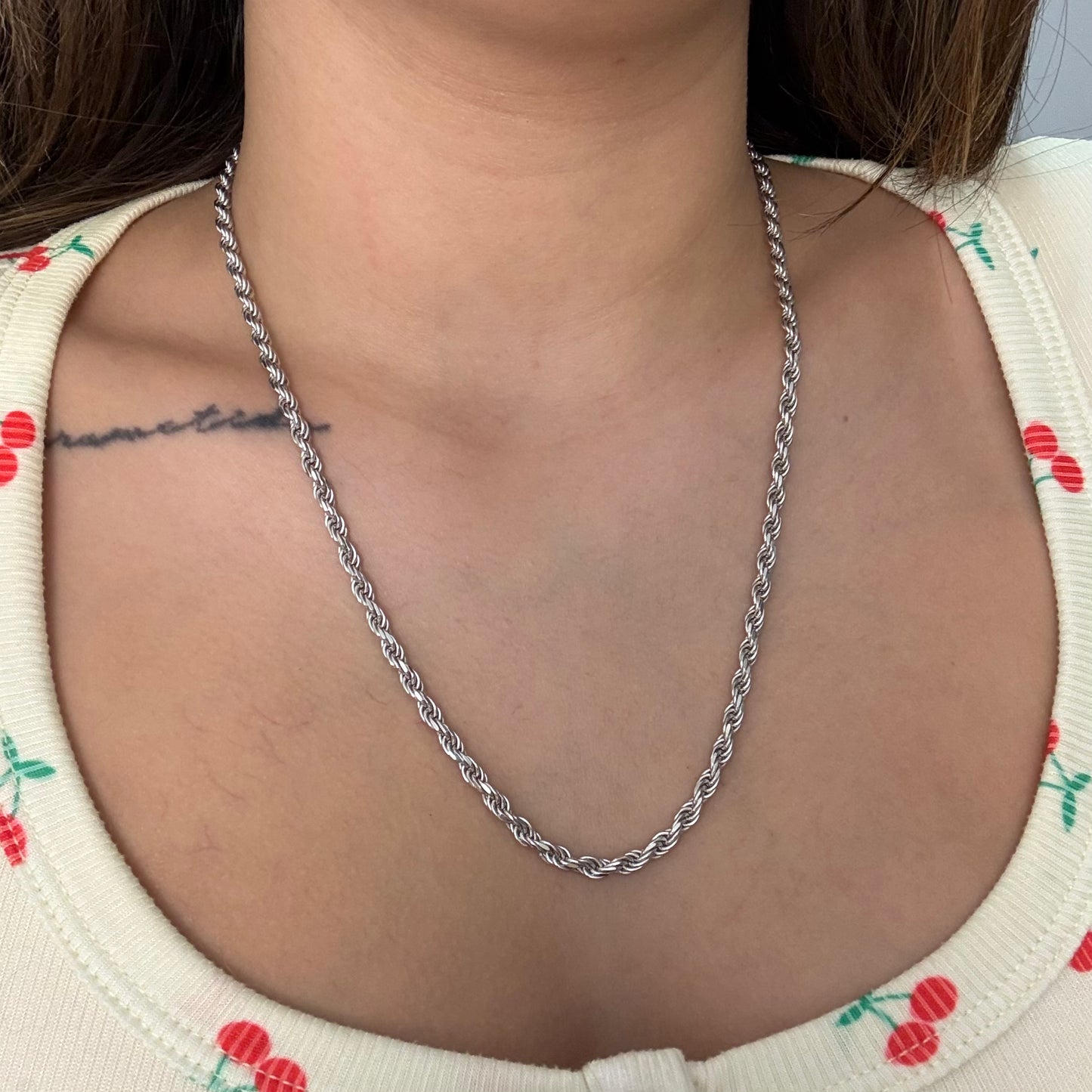 CADENA LAZO 3.7MM PLATA 925 ITALIANA 55CM - 25,94GR