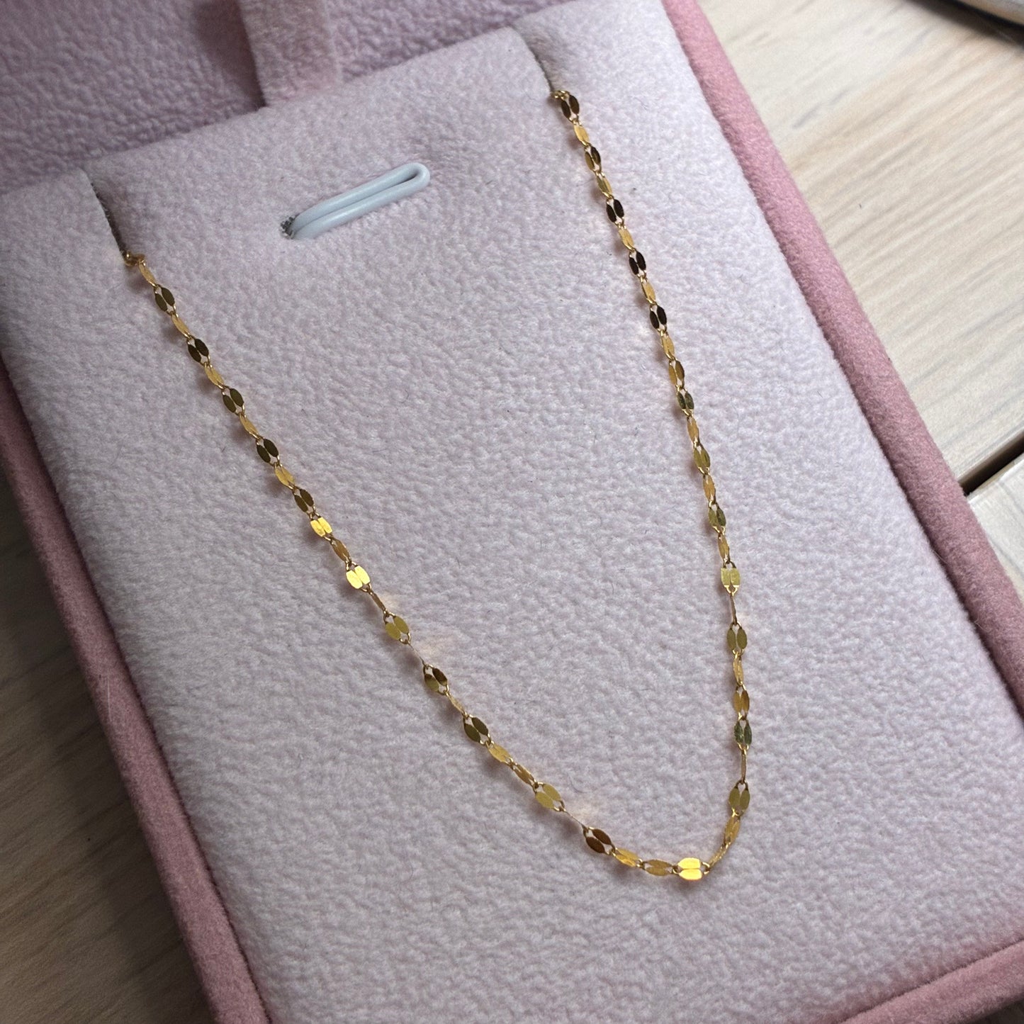 CADENA CRISPETA 1.6MM ORO AMARILLO ITALY 18K 45CM - 0,73GR