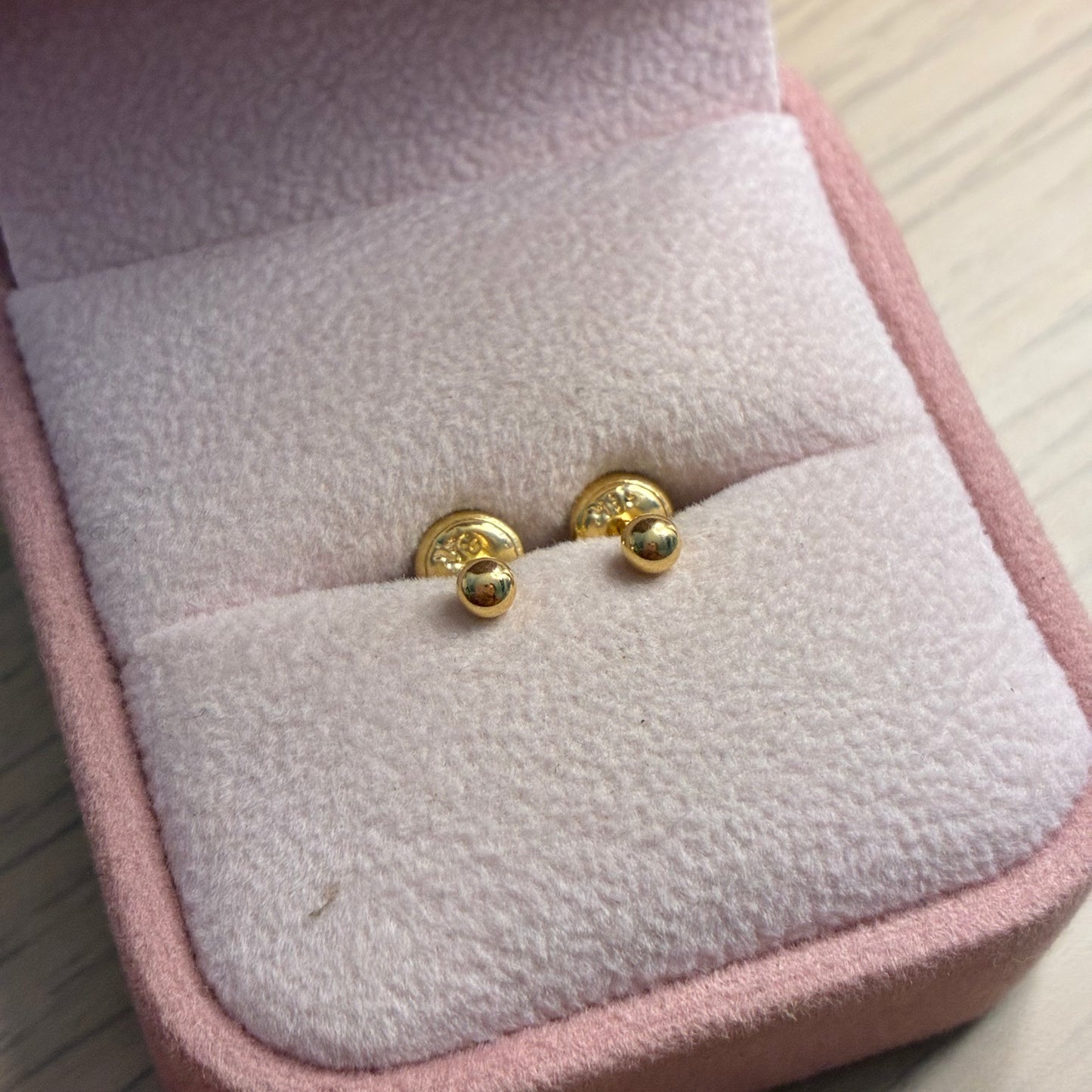 TOPOS BOLAS LISAS 3MM ORO AMARILLO COL 18K - 0,43GR