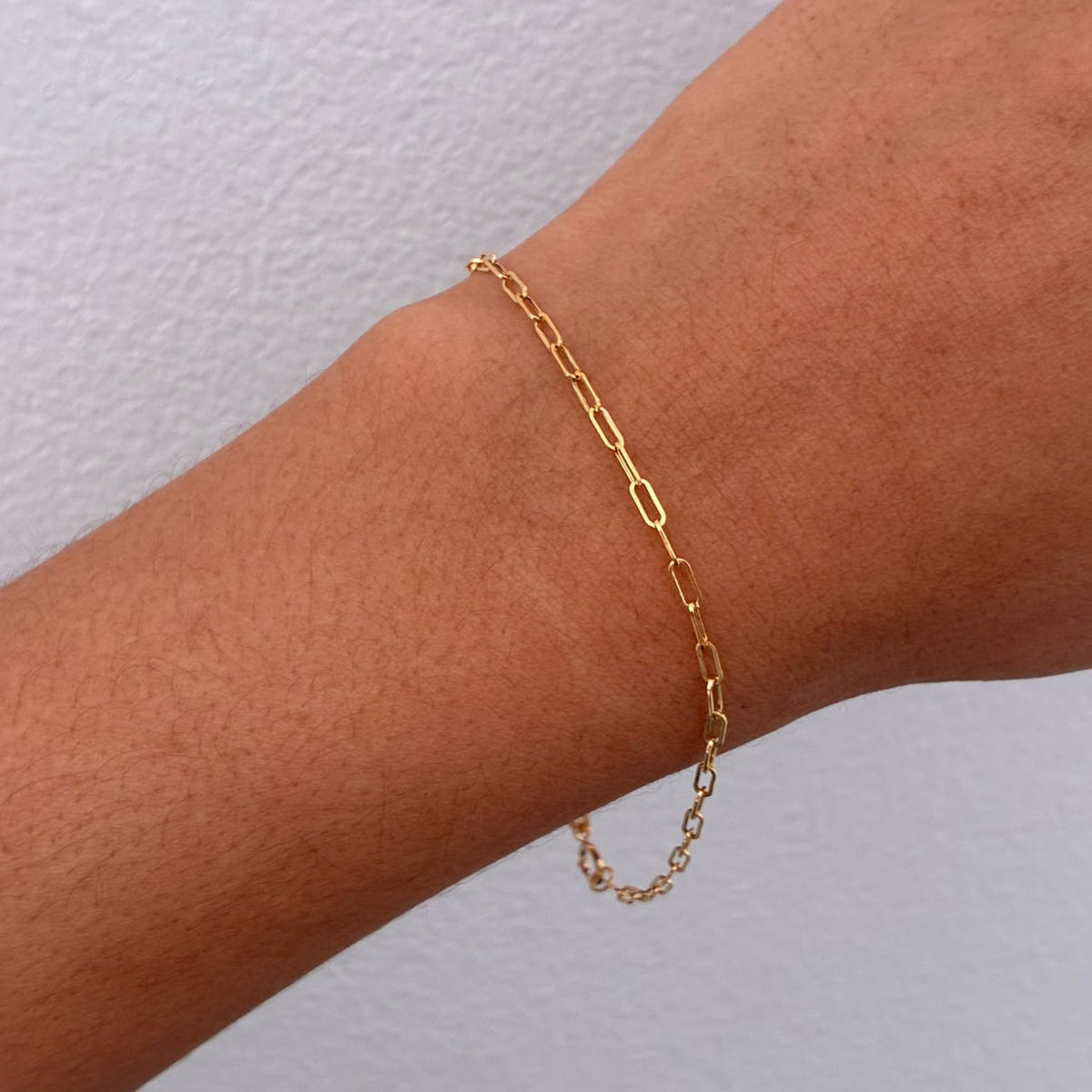 PULSERA CLIP 0,65GR 18CM 1,9MM ORO AMARILLO ITALY 18K