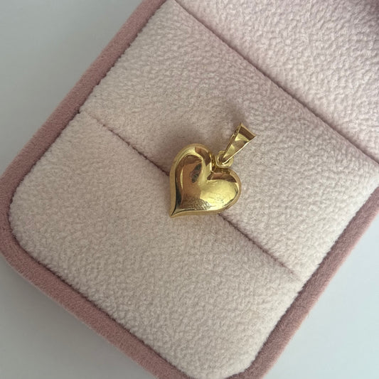 DIJE CORAZON INFLADO LISO 1.9CM ORO AMARILLO ITALY ESP 18K - 0,82GR (NG)