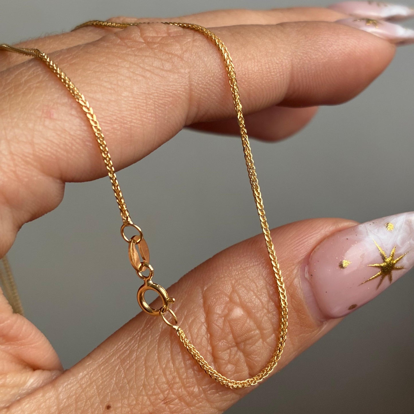 CADENA MINI FRANCO 1MM ORO AMARILLO ITALY 18K 45CM - 1,81GR