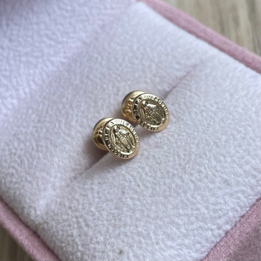 TOPOS VIRGEN DE LA MILAGROSA 7MM ORO AMARILLO COL 18K - 0,64GR (NG)