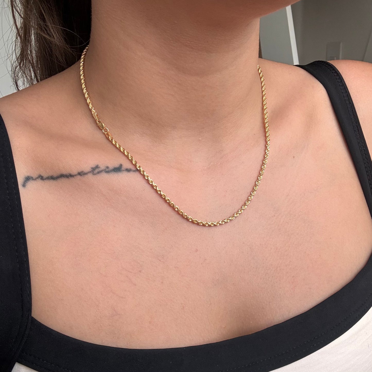 CADENA LAZO 2.5MM ORO AMARILLO ITALY 18K 45CM - 5,12GR