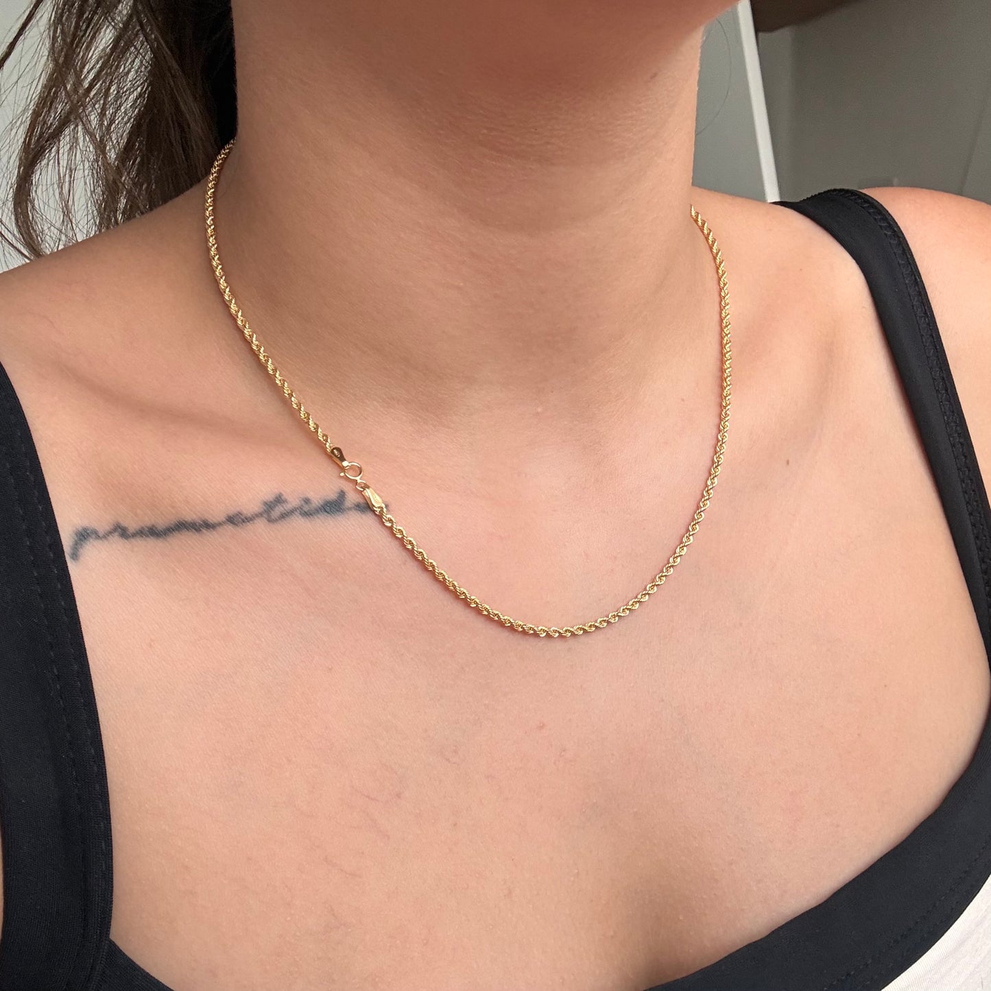 CADENA LAZO 2MM ORO AMARILLO ITALY 18K 45CM - 2,7GR