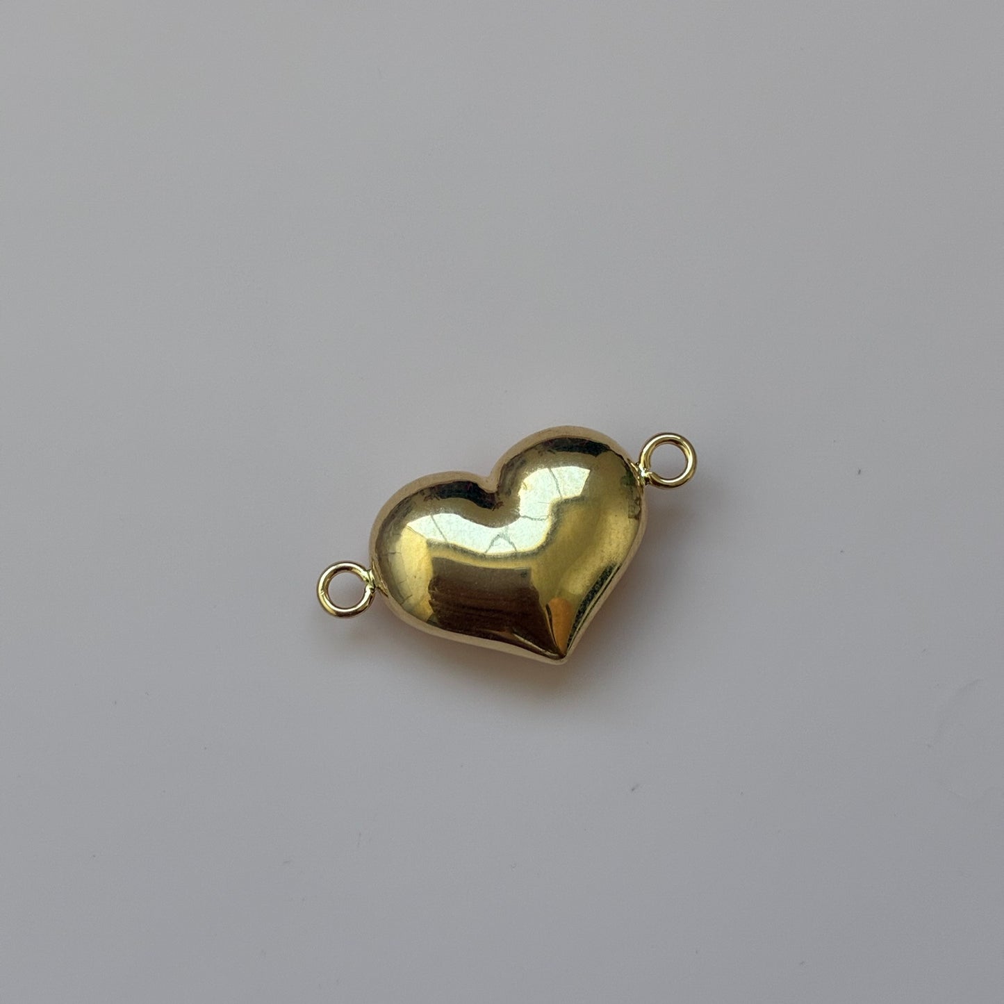 DIJE PARA PULSERA CORAZON LISO 1.6CM ORO AMARILLO 18K - 1,03GR