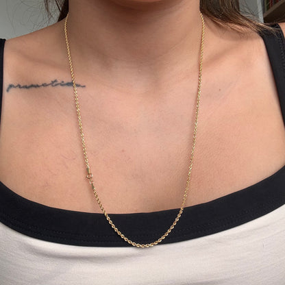 CADENA LAZO 2.0MM ORO AMARILLO ITALY 18K 60CM - 2,9GR