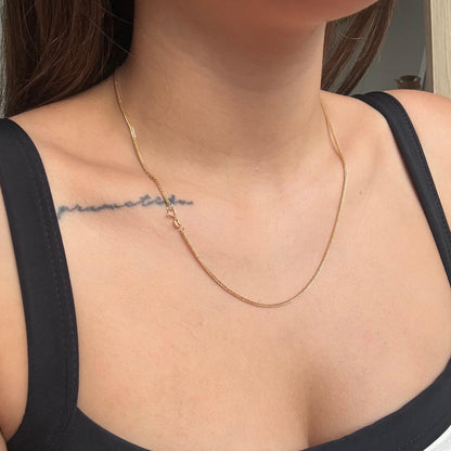 CADENA MINI FRANCO 1.5MM ORO AMARILLO ITALY 18K 50CM - 1,58GR