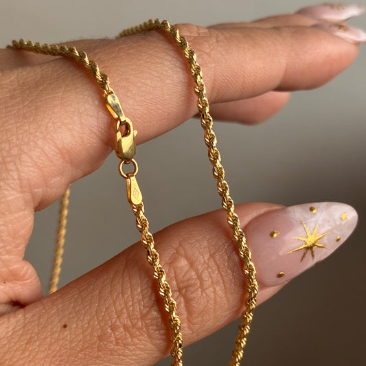 CADENA LAZO 2.5MM ORO AMARILLO ITALY 18K 45CM - 5,12GR