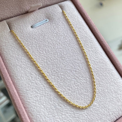 CADENA LAZO 1,1MM ORO AMARILLO ITALY 18K 45CM - 0,85GR (IJ)