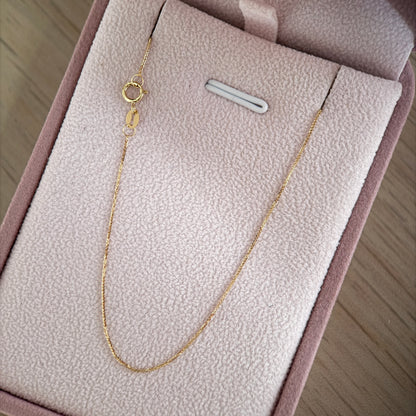 CADENA MINI FRANCO 0.5MM ORO AMARILLO ITALY ESP 18K 45CM - 0,53GR (IL)