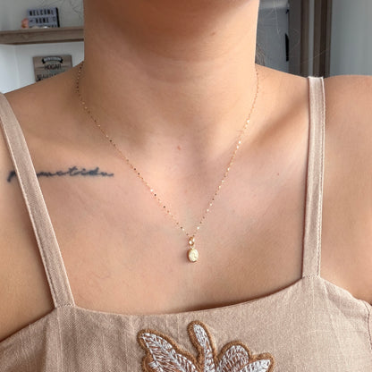 CADENA MINI CRISPETA 0.9MM 45CM + DIJE VIRGEN DEL CARMEN ORO AMARILLO 18K 0,6GR (NA)