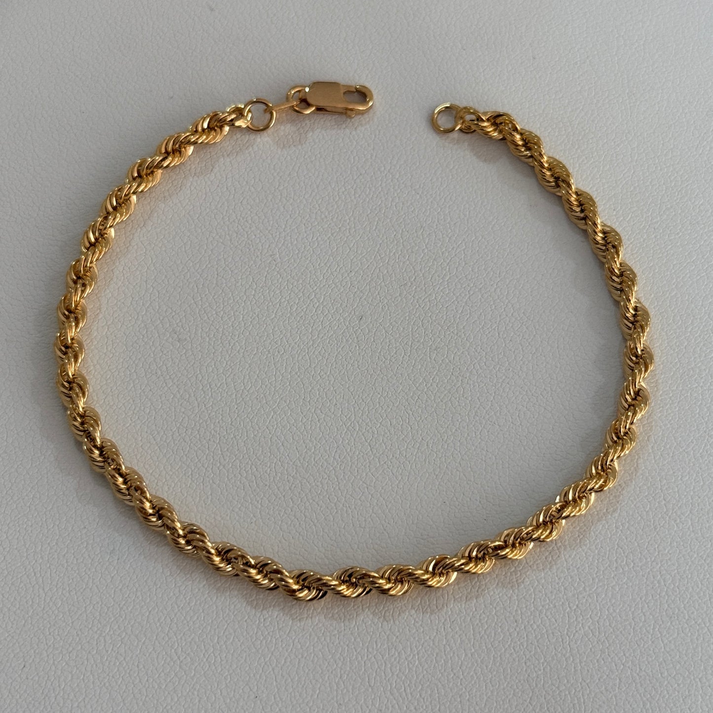 PULSO LAZO 3.1MM ORO AMARILLO ITALY 18K - 18.5CM 2,14GR