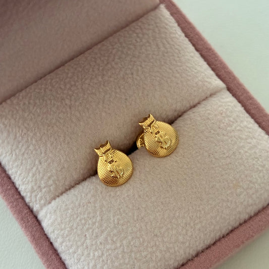 TOPOS BOLSA DE DINERO 8MM ORO AMARILLO 18K -  O,70GR