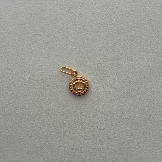 DIJE CORONA RX 1.3CM ORO AMARILLO 18K - 0.31GR