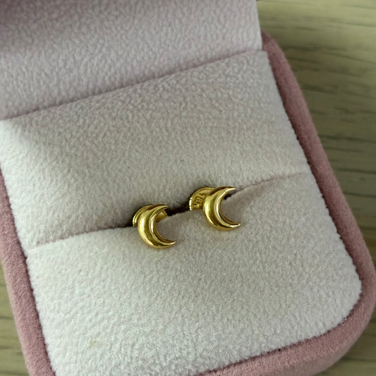 TOPOS MEDIA LUNA LISOS 6MM ORO AMARILLO COL 18K - 0,53GR (NB)
