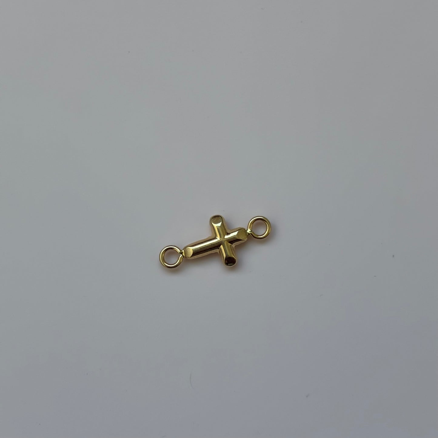DIJE PARA PULSERA CRUZ LISA 1CM ORO AMARILLO 18K - 0,28GR