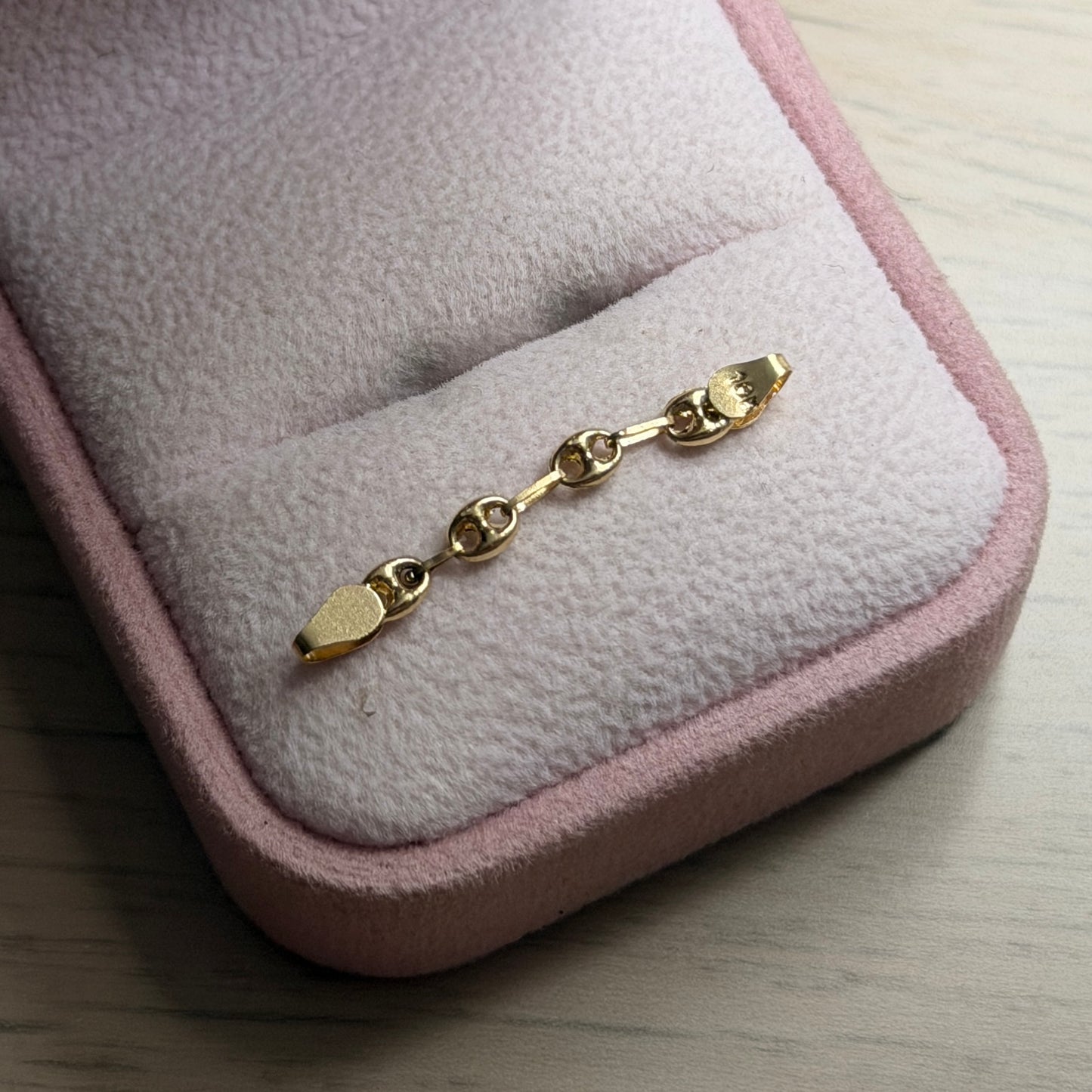 HERRAJE GRANO DE CAFÉ 3MM ORO AMARILLO COL 18K  3CM  - 0,36GR