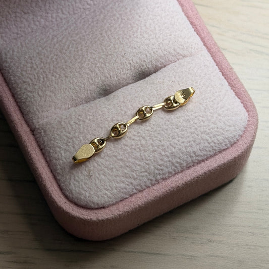 HERRAJE GRANO DE CAFÉ 3MM ORO AMARILLO COL 18K  3CM  - 0,36GR
