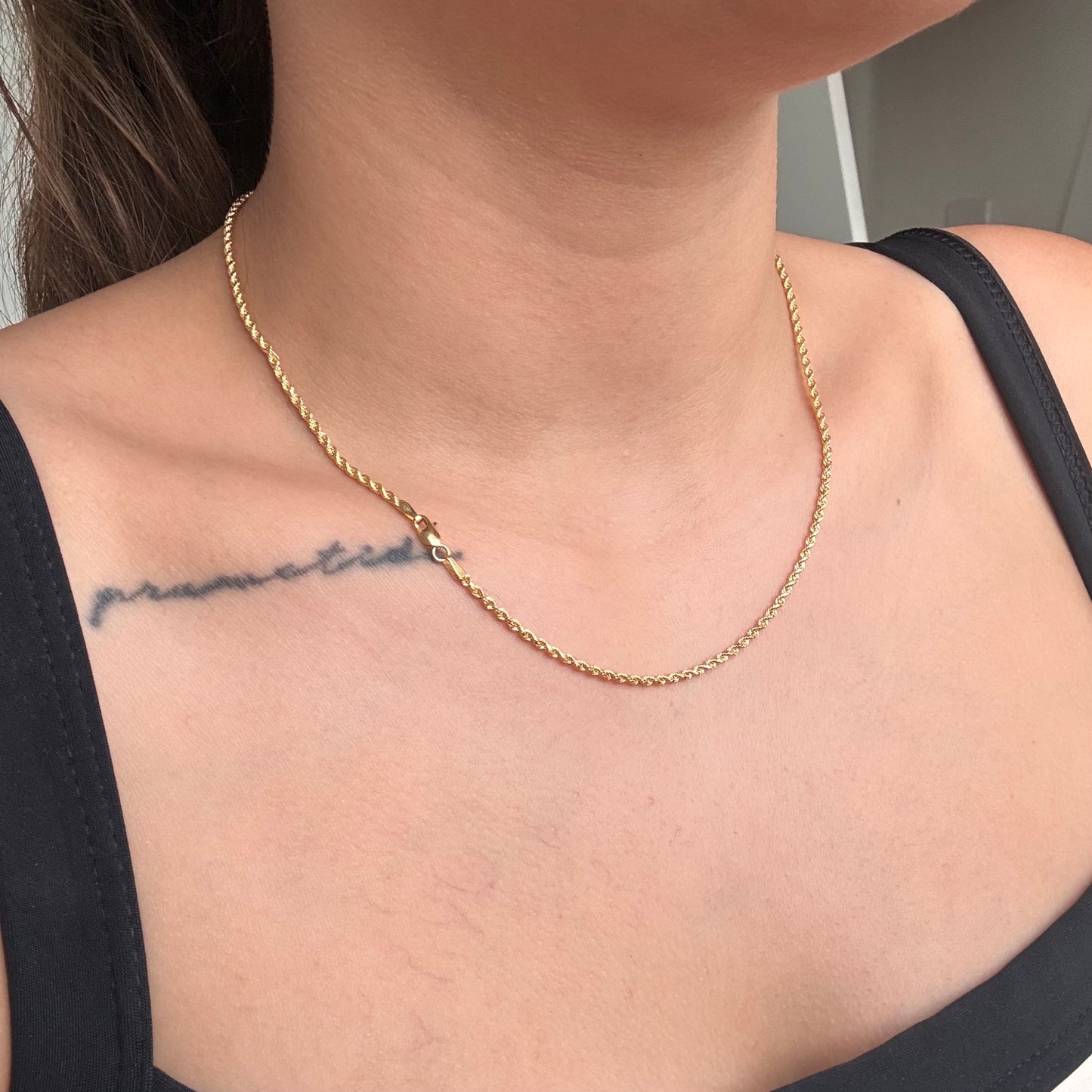 CADENA LAZO 2MM ORO AMARILLO ITALY 18K 45CM - 3,35GR