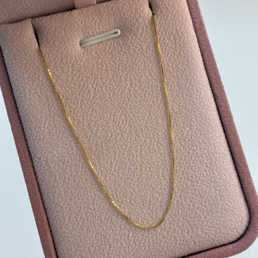 CADENA HILO DE ORO 0.6MM ORO AMARILLO ITALY 18K 50CM - 1,06GR (IB)