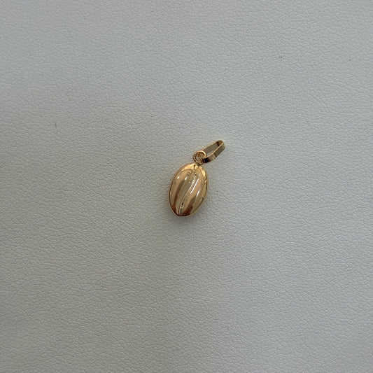DIJE GRANO DE CAFÉ 1.5CM ORO AMARILLO 18K - 0.33GR