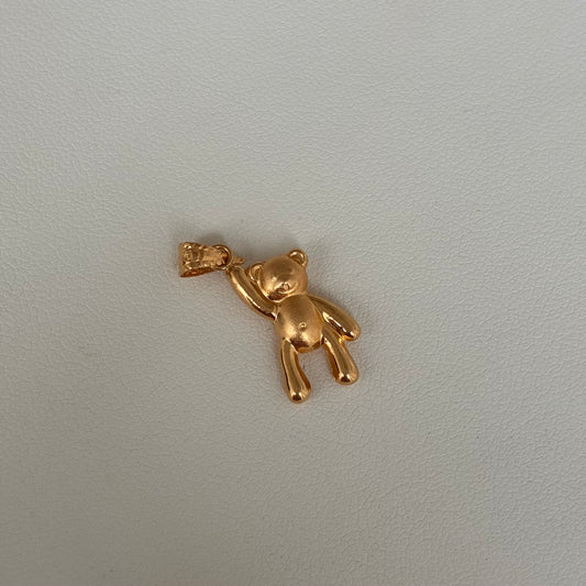 DIJE OSO MANO ALZADA 2,2CM ORO AMARILLO 18K - 0,65GR *PP*