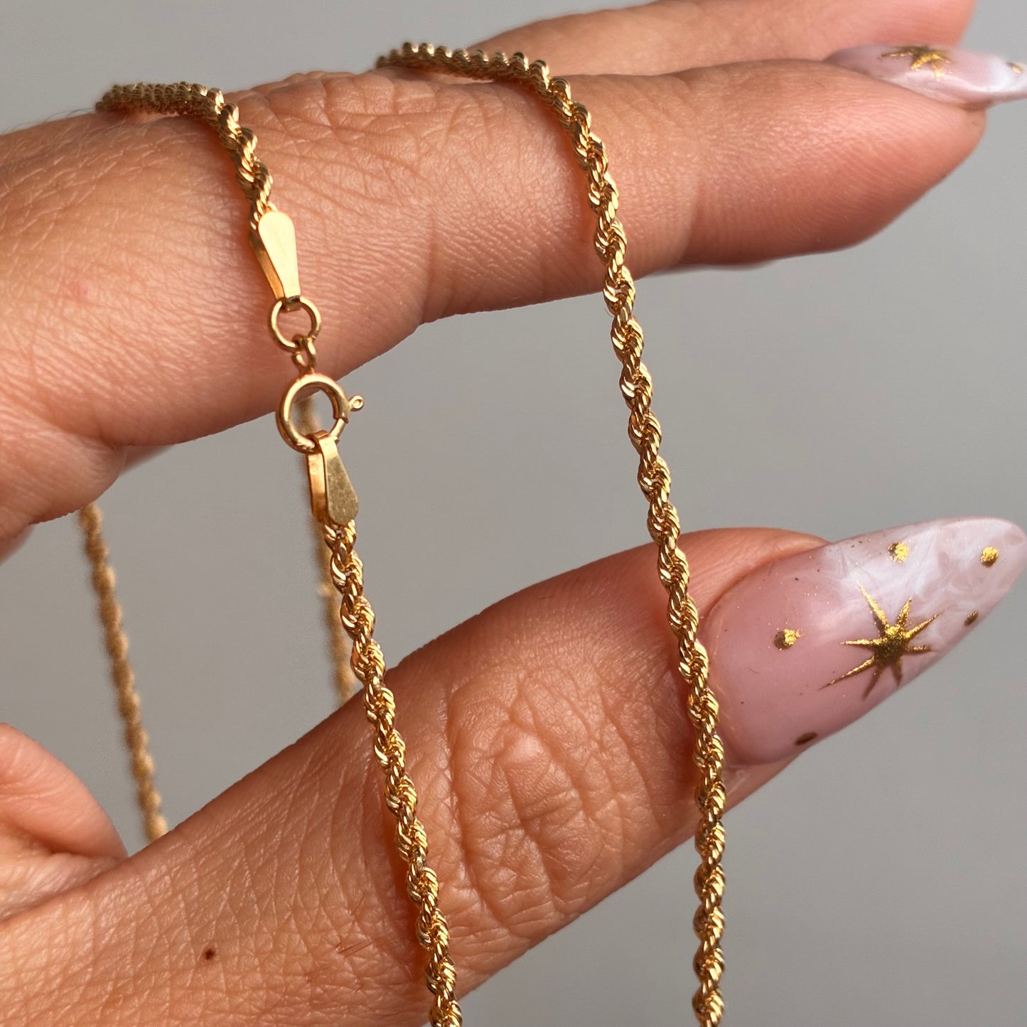 CADENA LAZO 2.0MM ORO AMARILLO ITALY 18K 60CM - 2,9GR