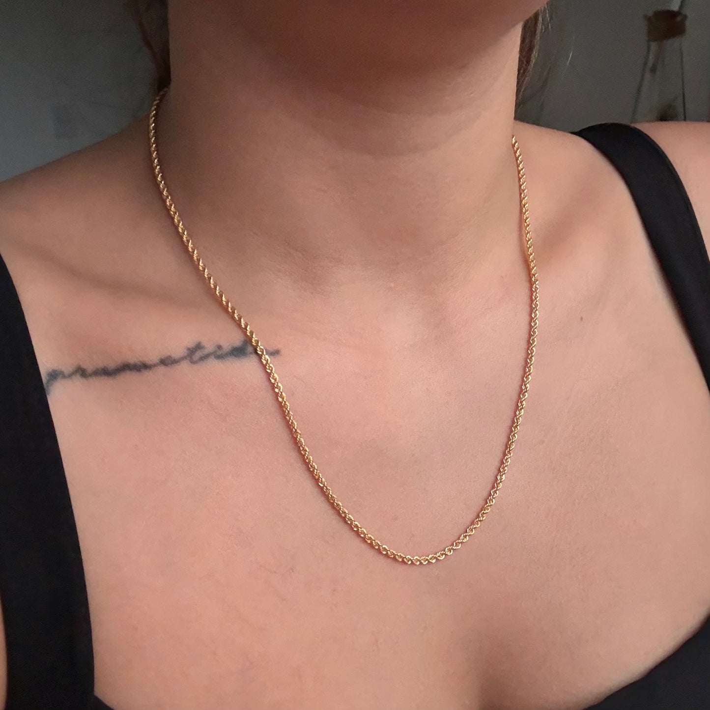 CADENA LAZO 2MM ORO AMARILLO ITALY 18K 50CM - 3,58GR