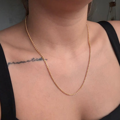 CADENA LAZO 2MM ORO AMARILLO ITALY 18K 50CM - 3,58GR