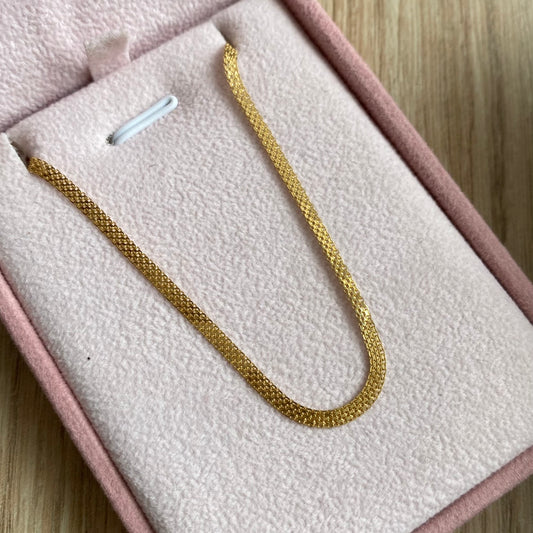 CADENA PLANA CHINA 2.1MM ORO ITALY 18K 60CM - 4,61GR (IJ)