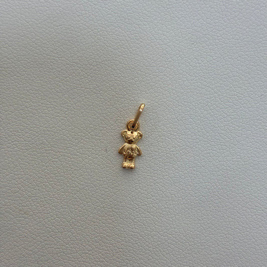 DIJE OSO LOVE 1.3CM ORO AMARILLO 18K - 0.32GR