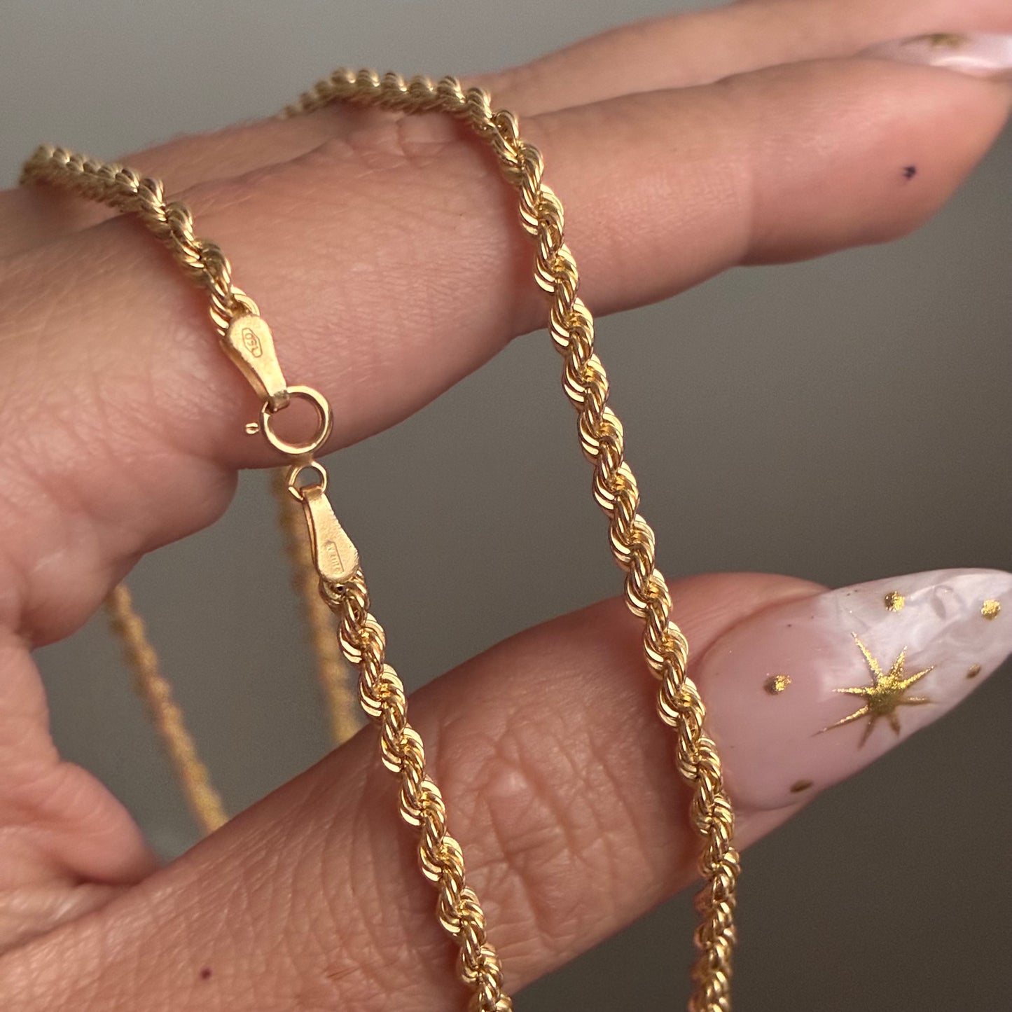 CADENA LAZO 2.5MM ORO AMARILLO ITALY 18K 50CM - 4,55GR