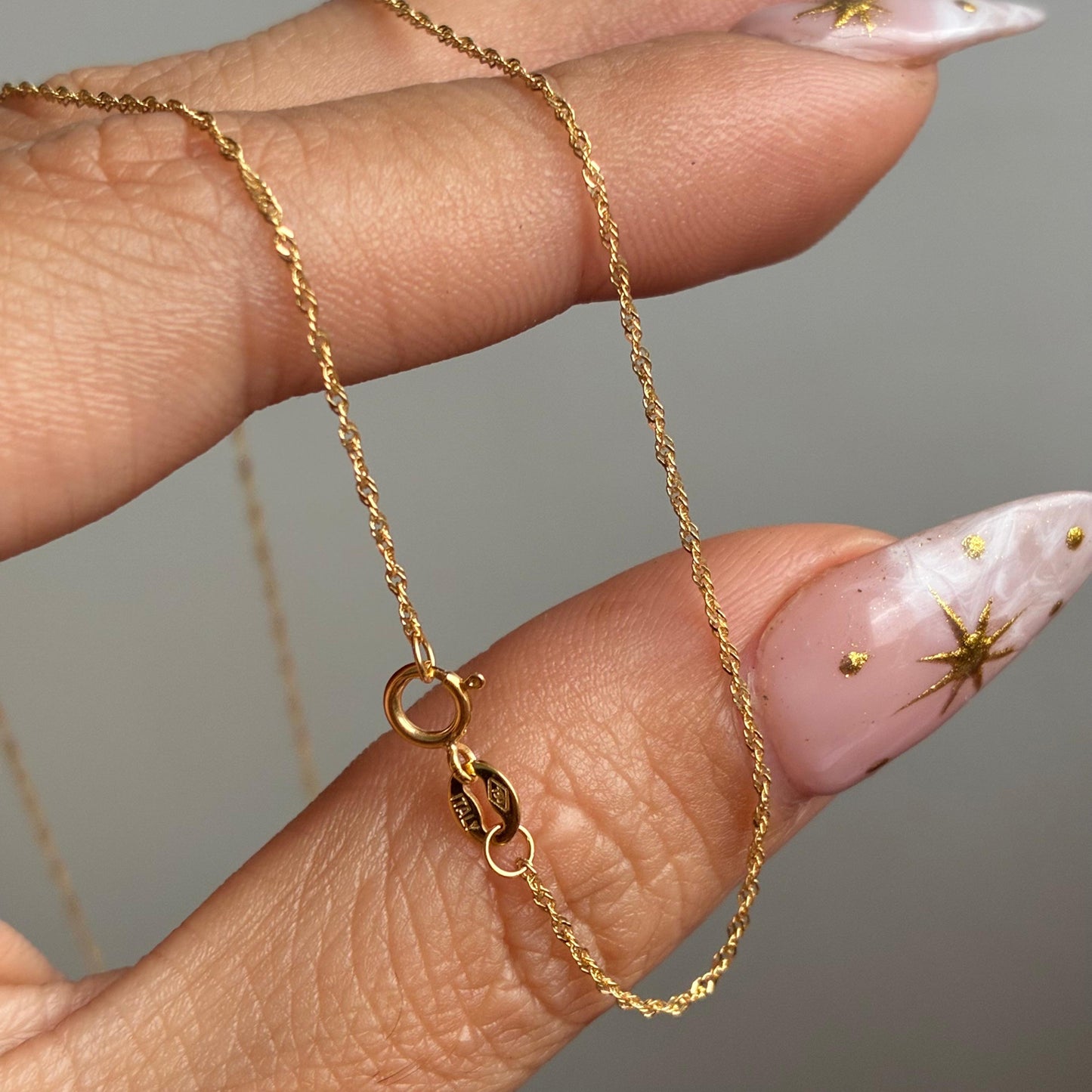 CADENA SINGAPUR 1MM ORO AMARILLO ITALY 18K 45CM - 0,98GR