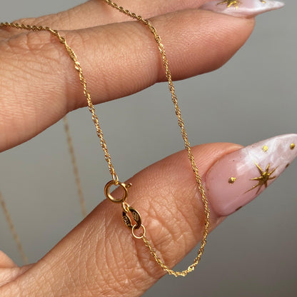 CADENA SINGAPUR 1MM ORO AMARILLO ITALY 18K 45CM - 0,98GR