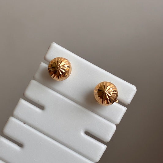 TOPOS BOLA DIAMANTADA 6MM ORO AMARILLO 18K -0,64GR