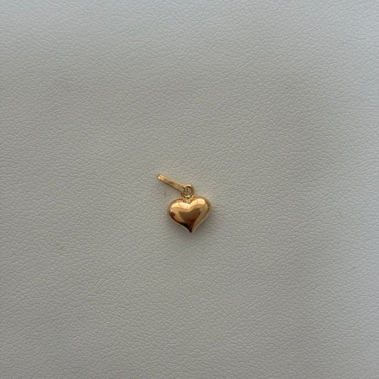 DIJE CORAZON 1.2CM ORO AMARILLO 18K - 0.23GR