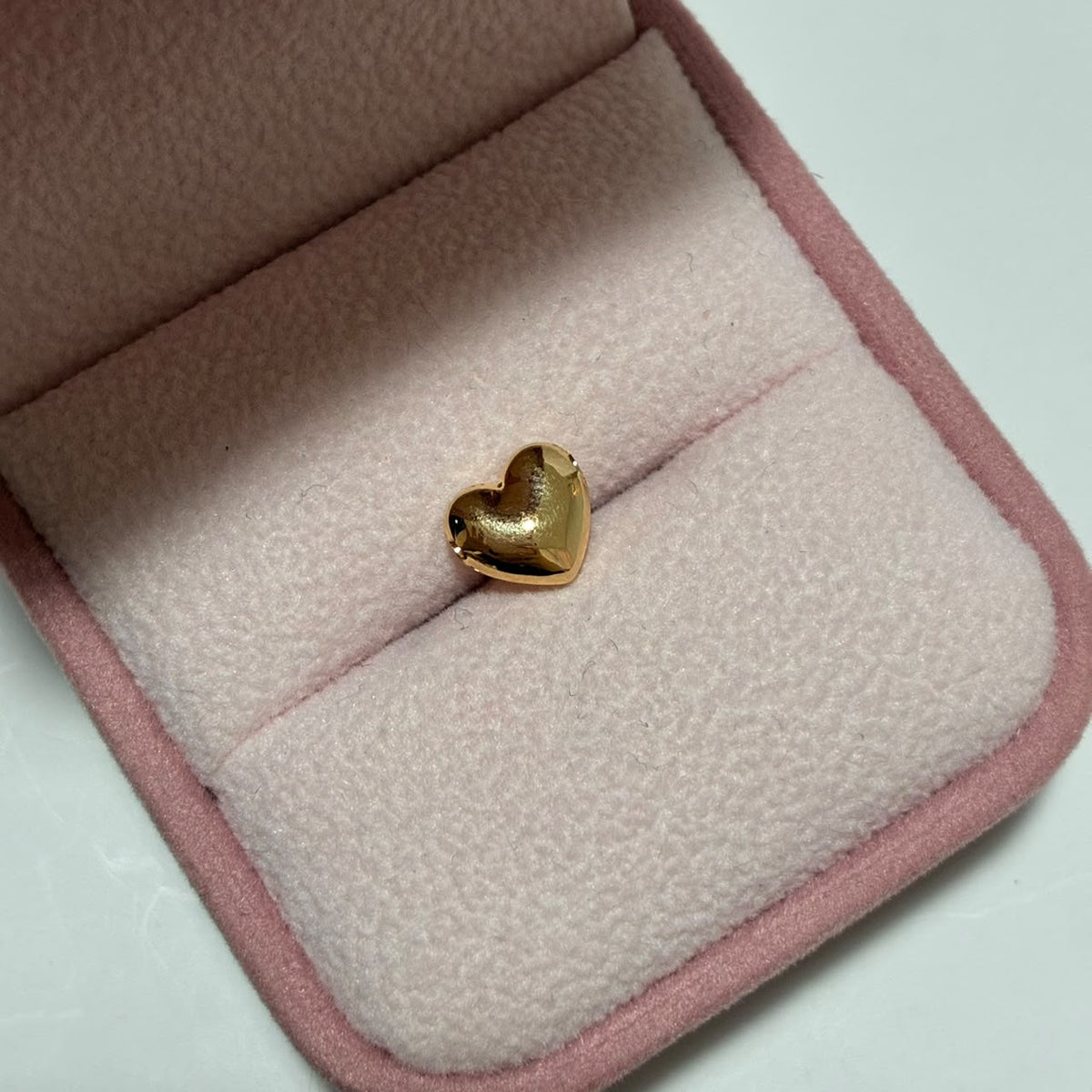 HERRAJE CORAZON INFLADO 0.5CM ORO AMARILLO COL 18K-0.29GR