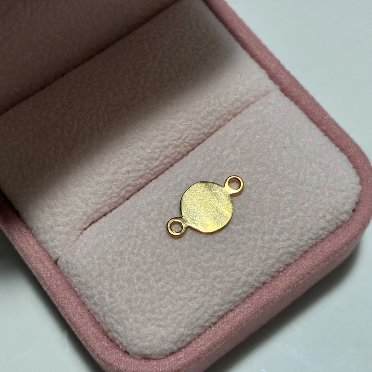 HERRAJE PLACA LISA 1.3CM ORO AMARILLO COL 18K-0.41GR