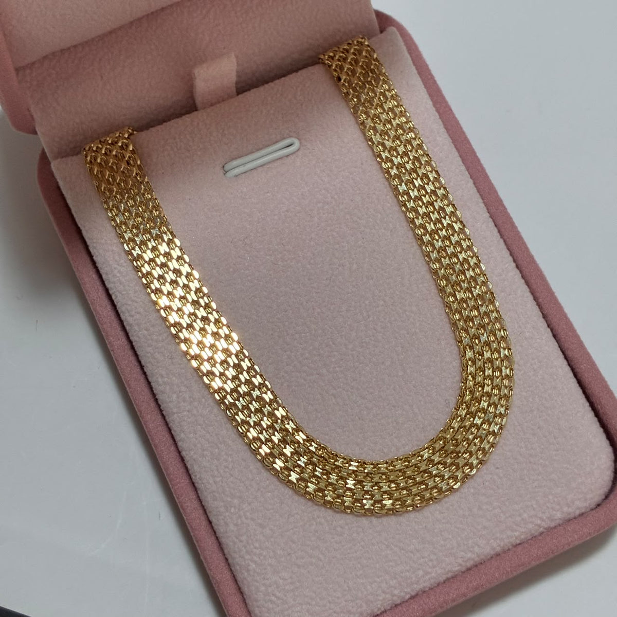 CADENA CHINA 60CM 8.2MM ORO AMARILLO ITALY 18K-11.42GR
