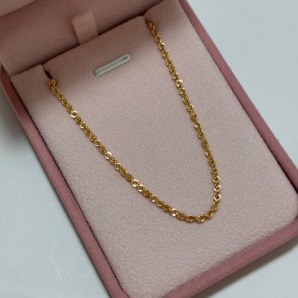 CADENA LAZO 60CM 2.1MM ORO AMARILLO ITALY 18K-3.62GR