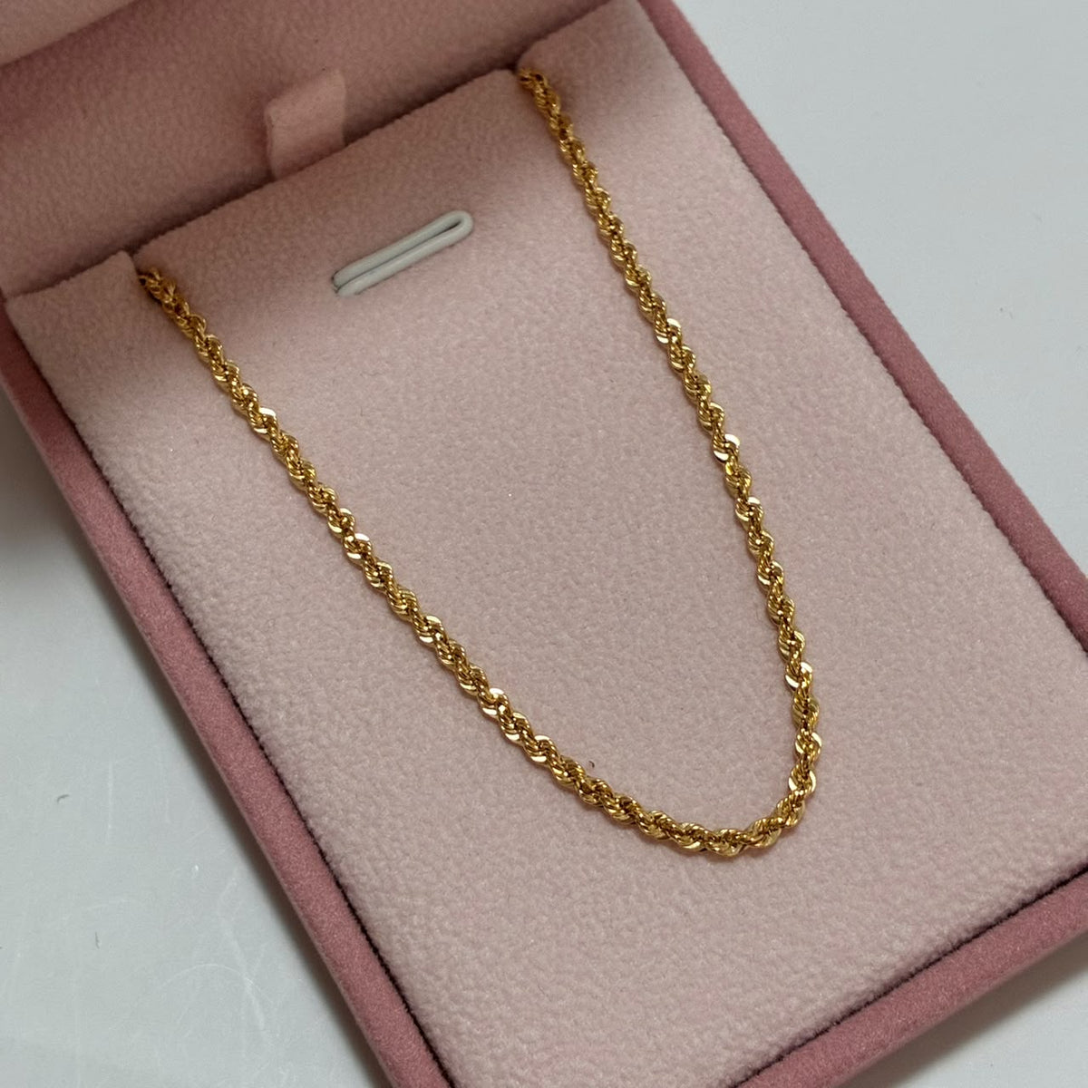 CADENA LAZO 60CM 2.1MM ORO AMARILLO ITALY 18K-3.74GR