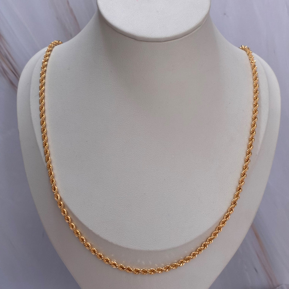 CADENA LAZO 60CM 3.3MM ORO AMARILLO ITALY 18K-8.33GR